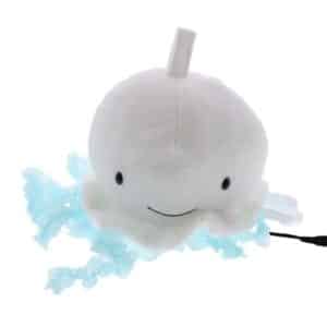Grey jellyfish toy with plug.
