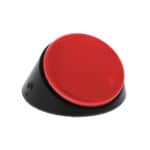 Red button and black base for communicating.